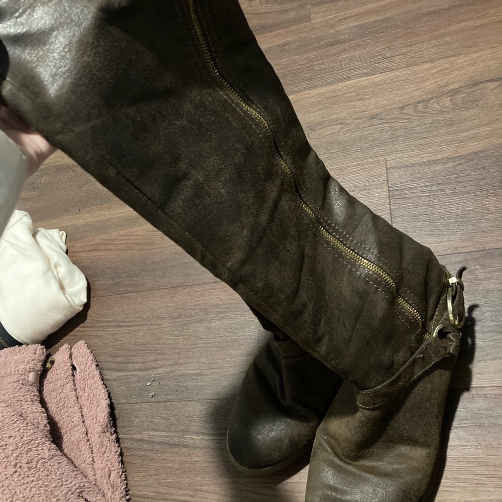 Over the Knee Rustic Boots